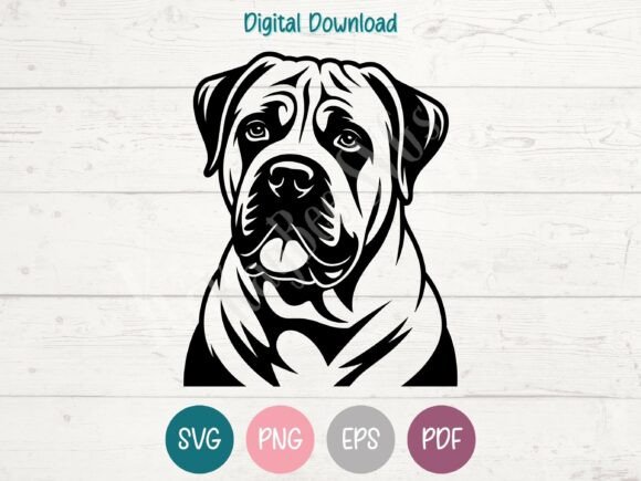Download Boerboel Dog SVG PNG EPS PDF Design - Premium Resources